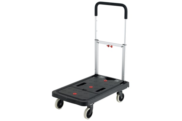 RS PRO Foldable Flatbed Platform Trolley, 920 x 680 x 410mm, 120kg Load RS Stock No.: 909-7031 Manufacturer: RS PRO