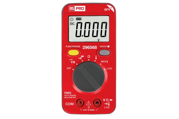RS PRO 数字万用表，最大 1A 交流电，最大 1A 直流电，最大 600V 交流电
